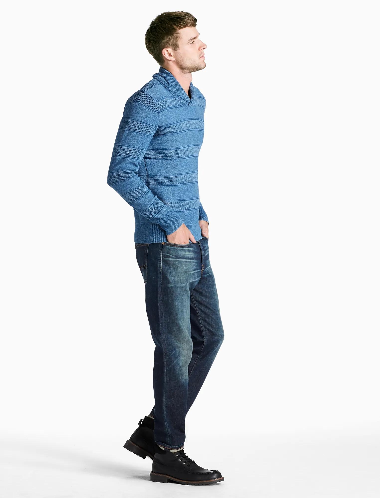 INDIGO SHAWL SWEATER, image 2