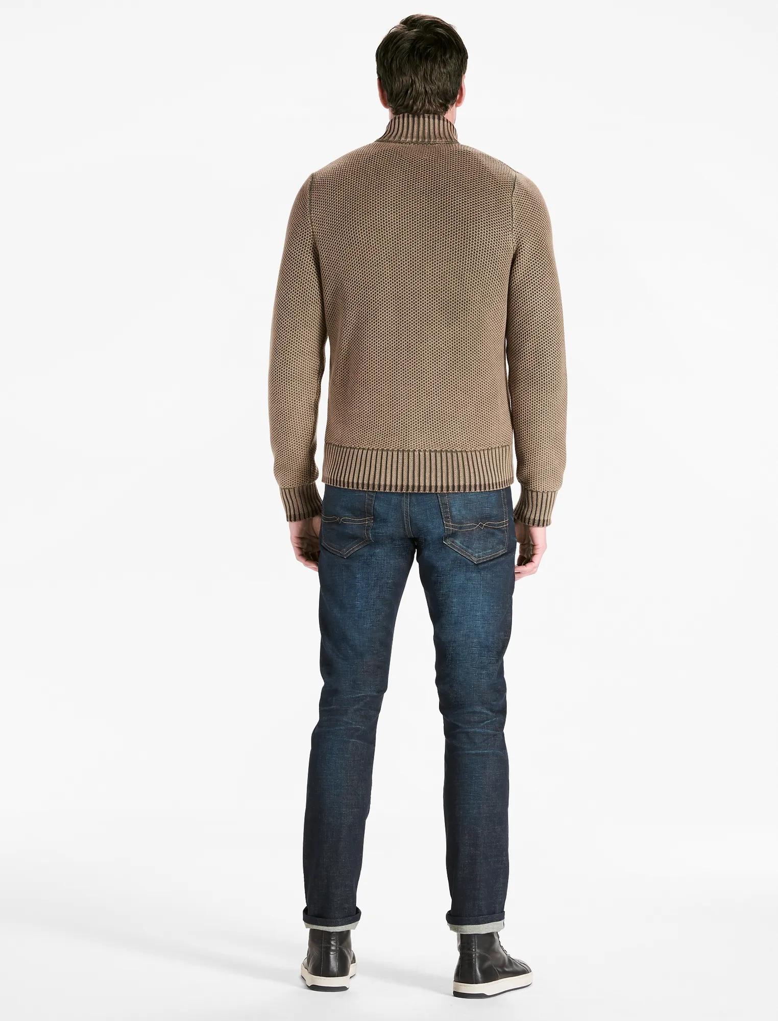 FULL ZIP MOCK NECK SWEATER, image 3