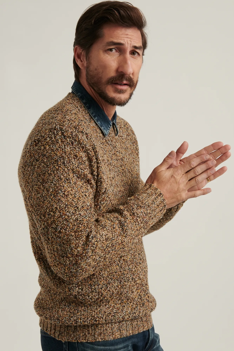 CROSS MARL STITCH PULLOVER SWEATER, image 3