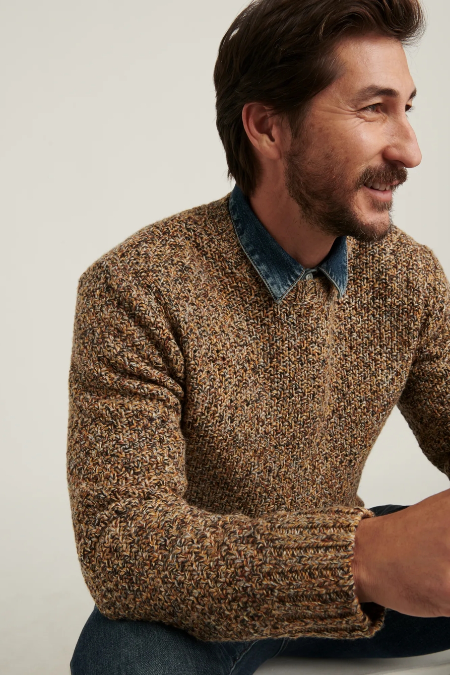 CROSS MARL STITCH PULLOVER SWEATER, image 6