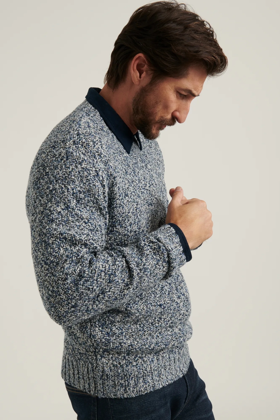 CROSS MARL STITCH PULLOVER SWEATER, image 3