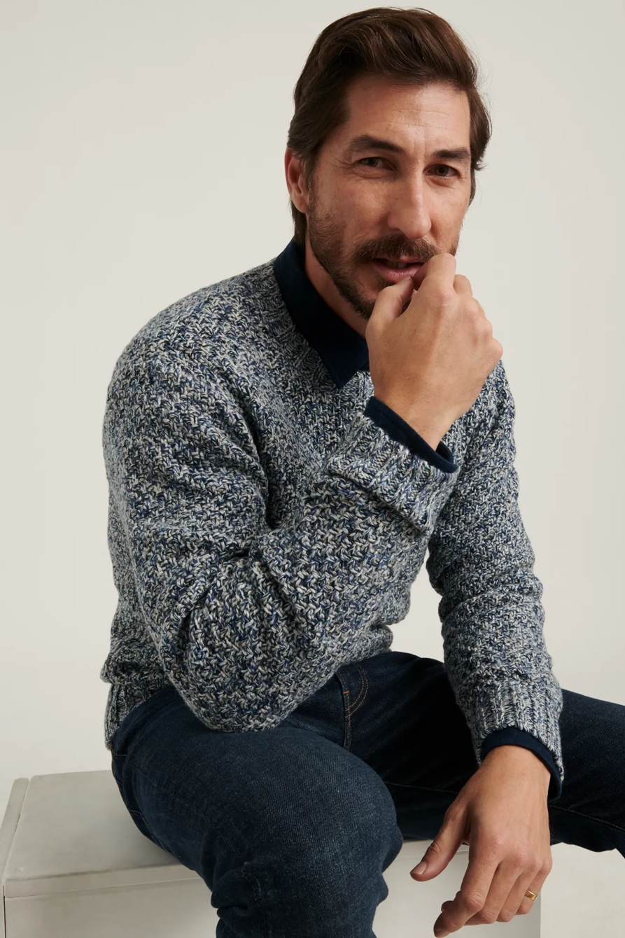 CROSS MARL STITCH PULLOVER SWEATER, image 6