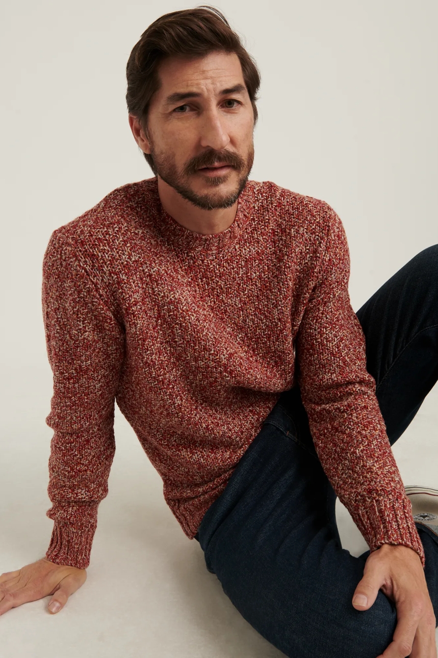 CROSS MARL STITCH PULLOVER SWEATER, image 6