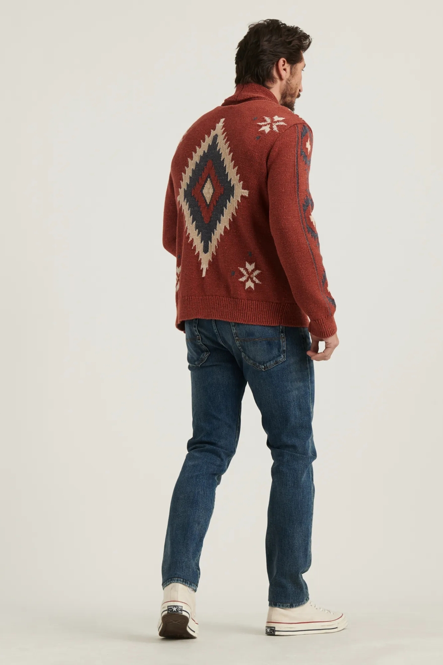 WASHED SOUTHWESTERN SHAWL CARDIGAN, image 4