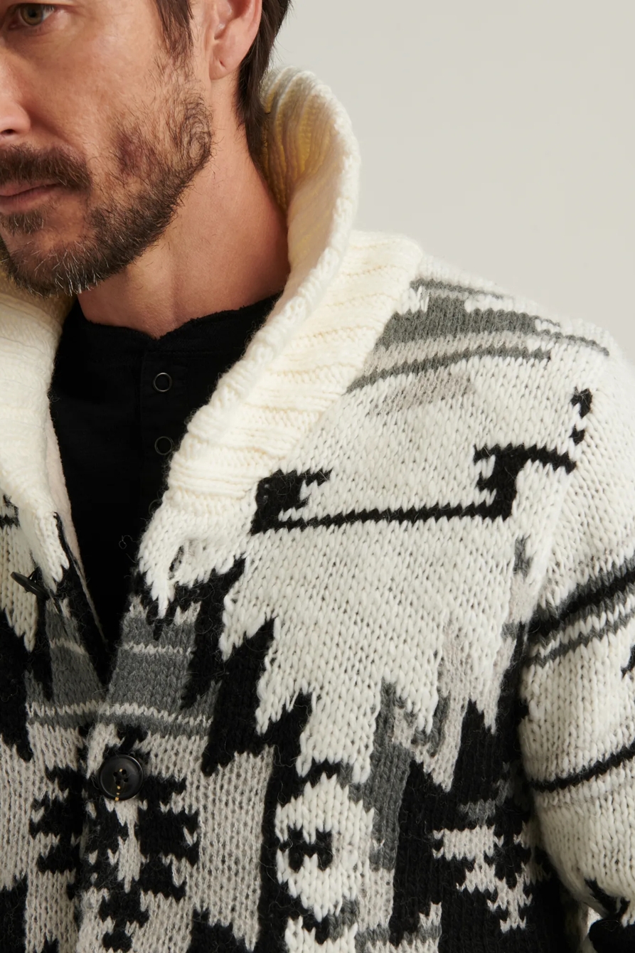 SOUTHWESTERN HI-PILE LINED SHAWL CARDIGAN, image 5