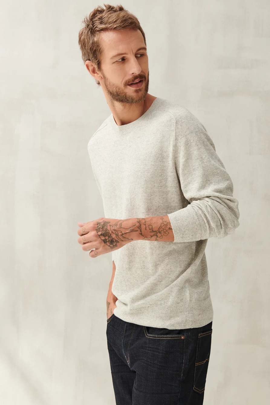 LINEN WELTERWEIGHT CREW, image 3