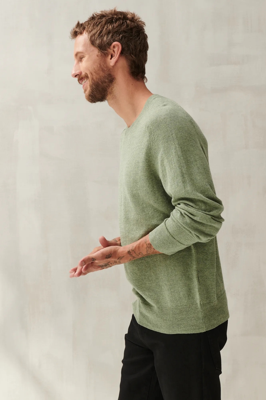 LINEN WELTERWEIGHT CREW, image 3