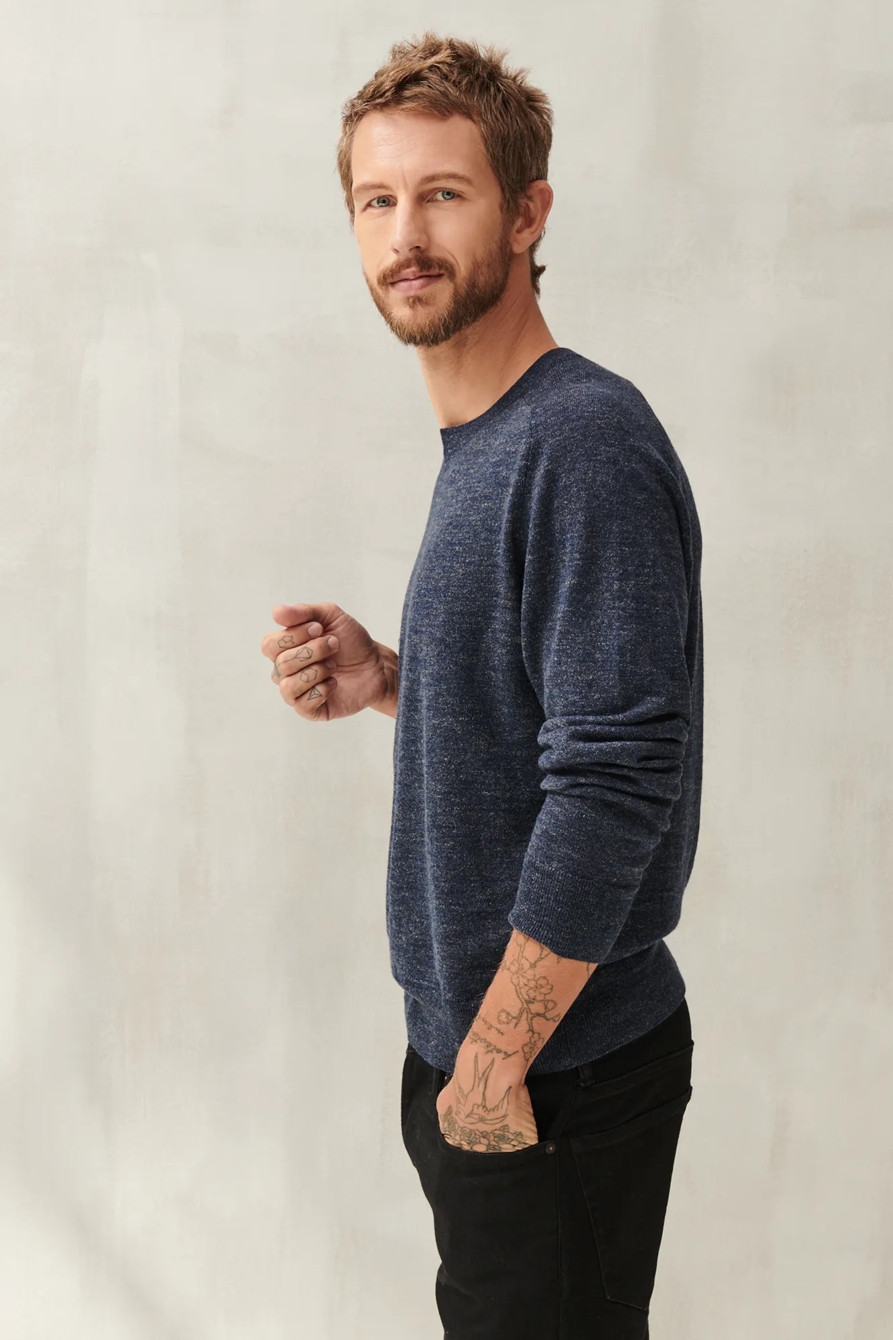 LINEN WELTERWEIGHT CREW, image 3