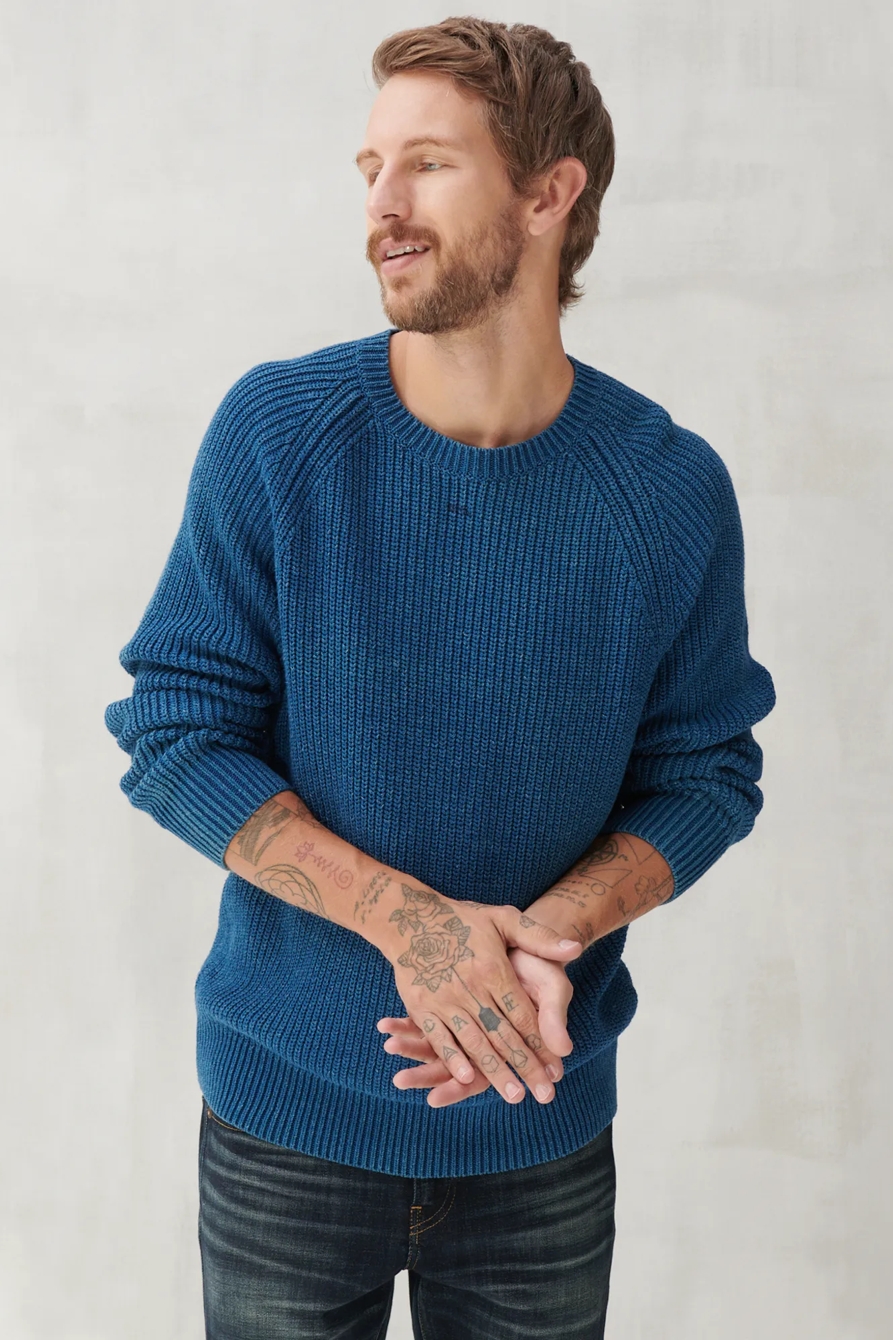 WASHED CREW NECK SWEATER, image 1