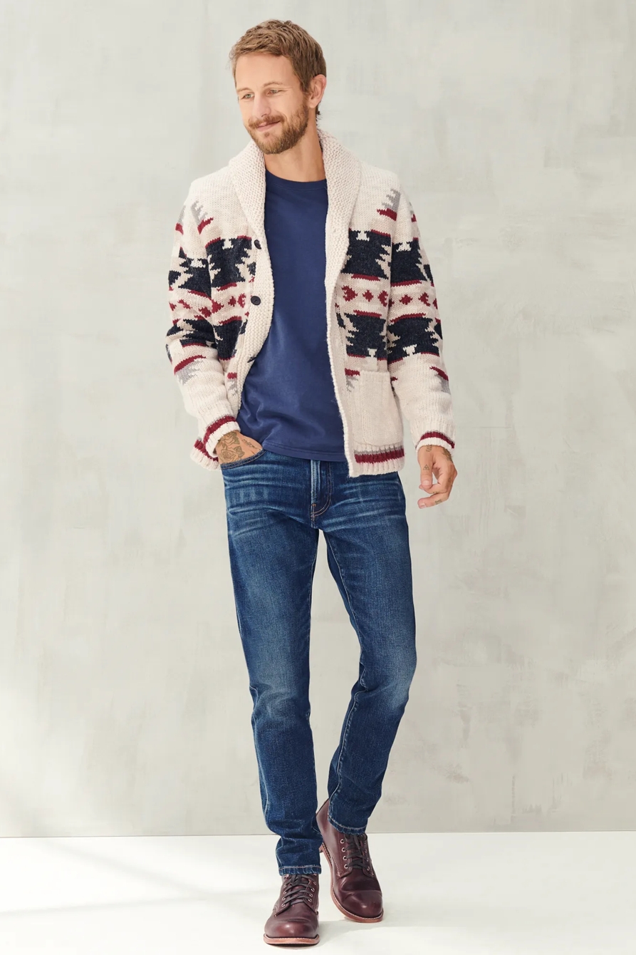 SHERPA-LINED LEGACY SHAWL COLLAR CARDIGAN, image 2
