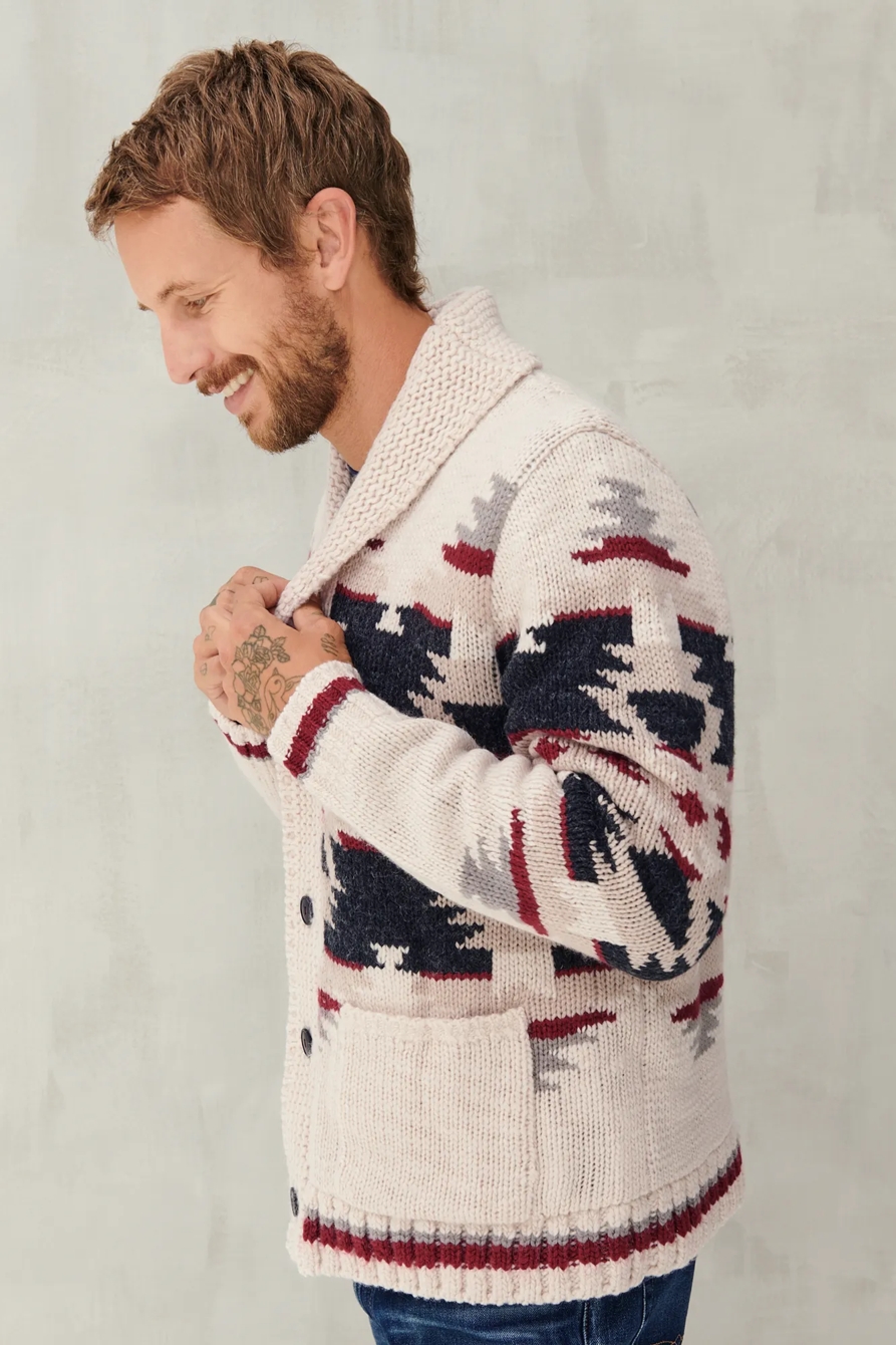 SHERPA-LINED LEGACY SHAWL COLLAR CARDIGAN, image 3