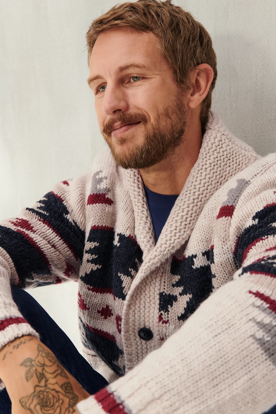 SHERPA-LINED LEGACY SHAWL COLLAR CARDIGAN, image 4