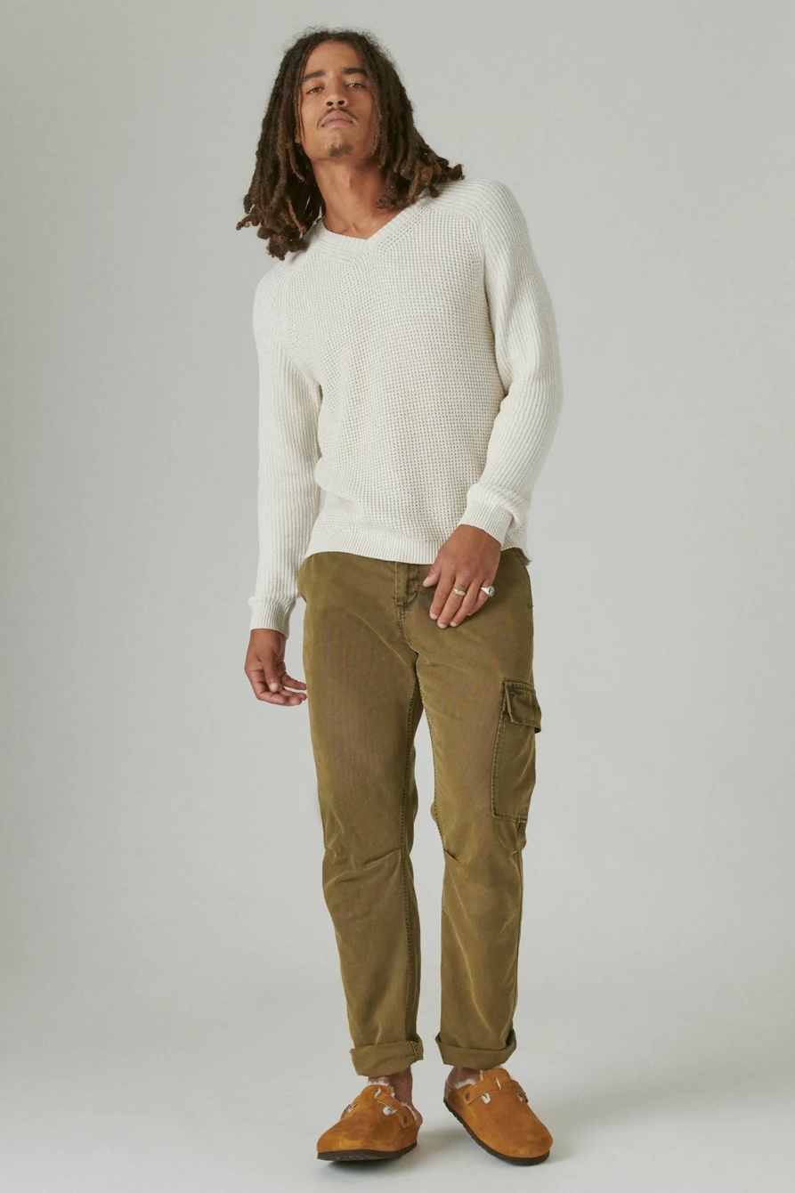 TEXTURED V-NECK SWEATER, image 2
