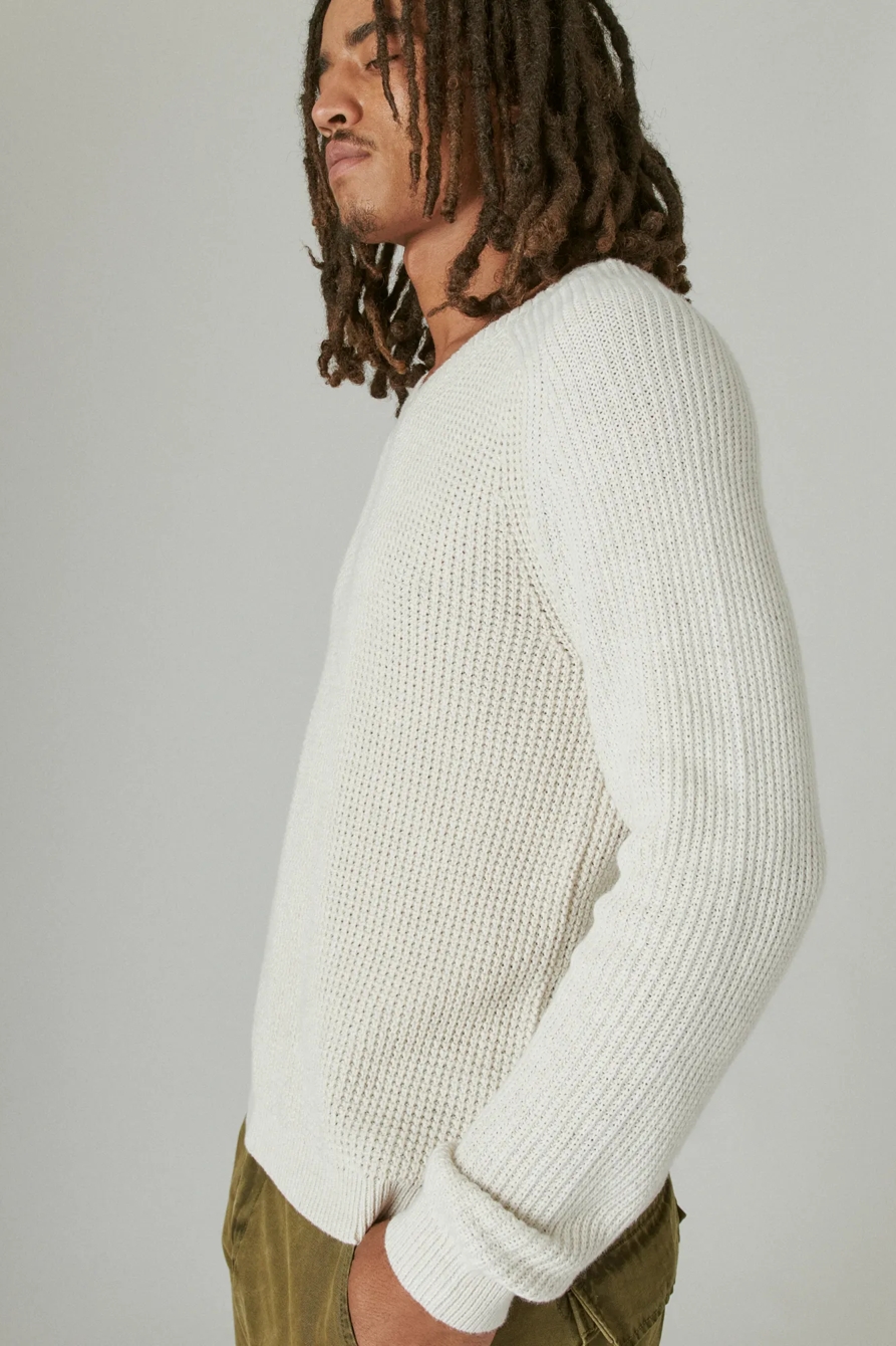 TEXTURED V-NECK SWEATER, image 3