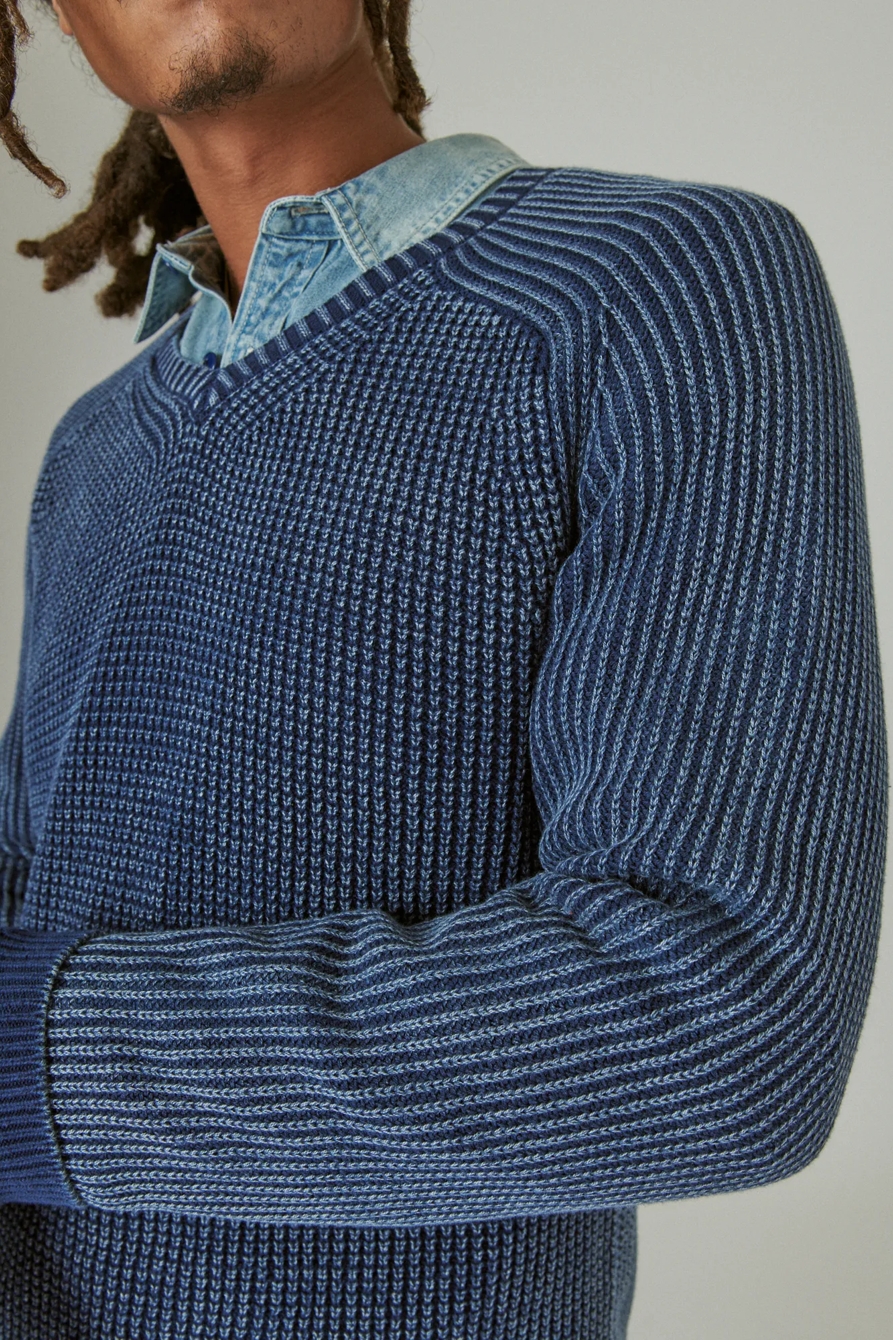 TEXTURED V-NECK SWEATER, image 5