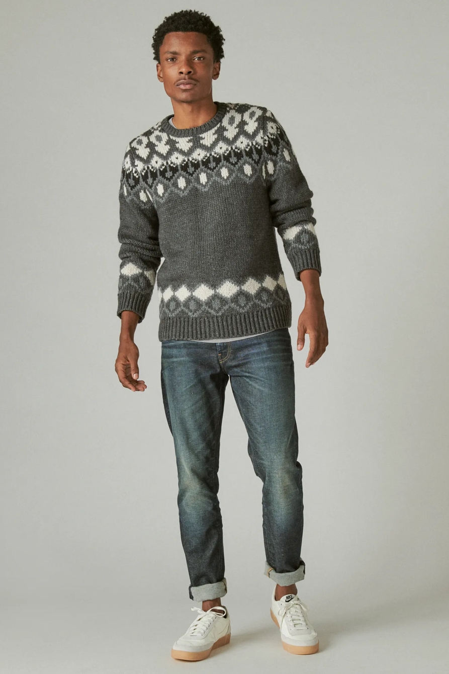 FAIRISLE CREW NECK SWEATER, image 2