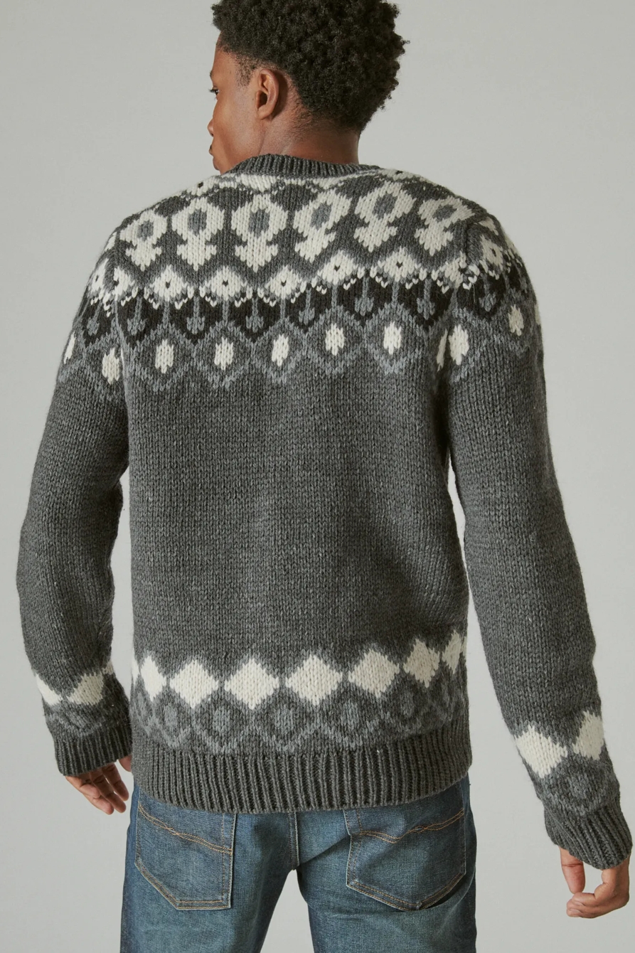 FAIRISLE CREW NECK SWEATER, image 4