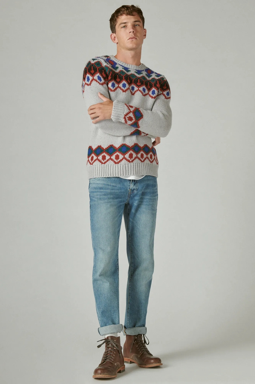 FAIRISLE CREW NECK SWEATER, image 2