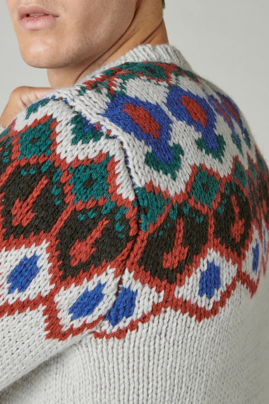 FAIRISLE CREW NECK SWEATER, image 5