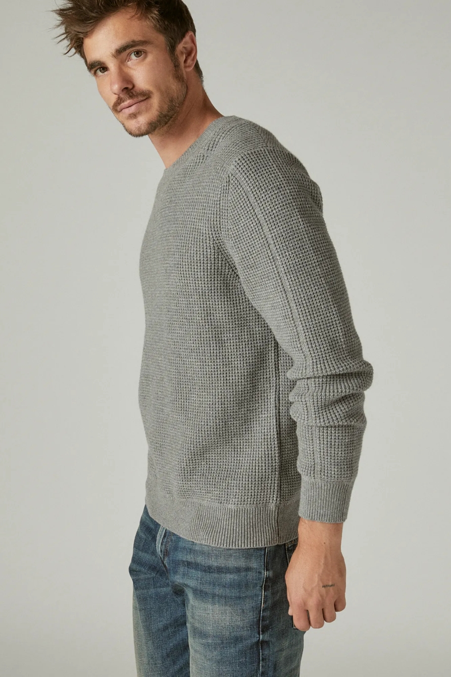 CLOUD WAFFLE SWEATER CREW, image 3