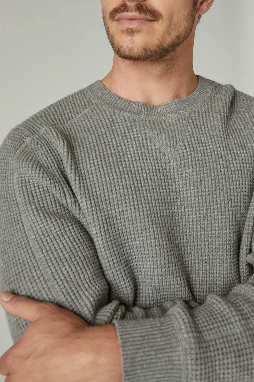CLOUD WAFFLE SWEATER CREW, image 5