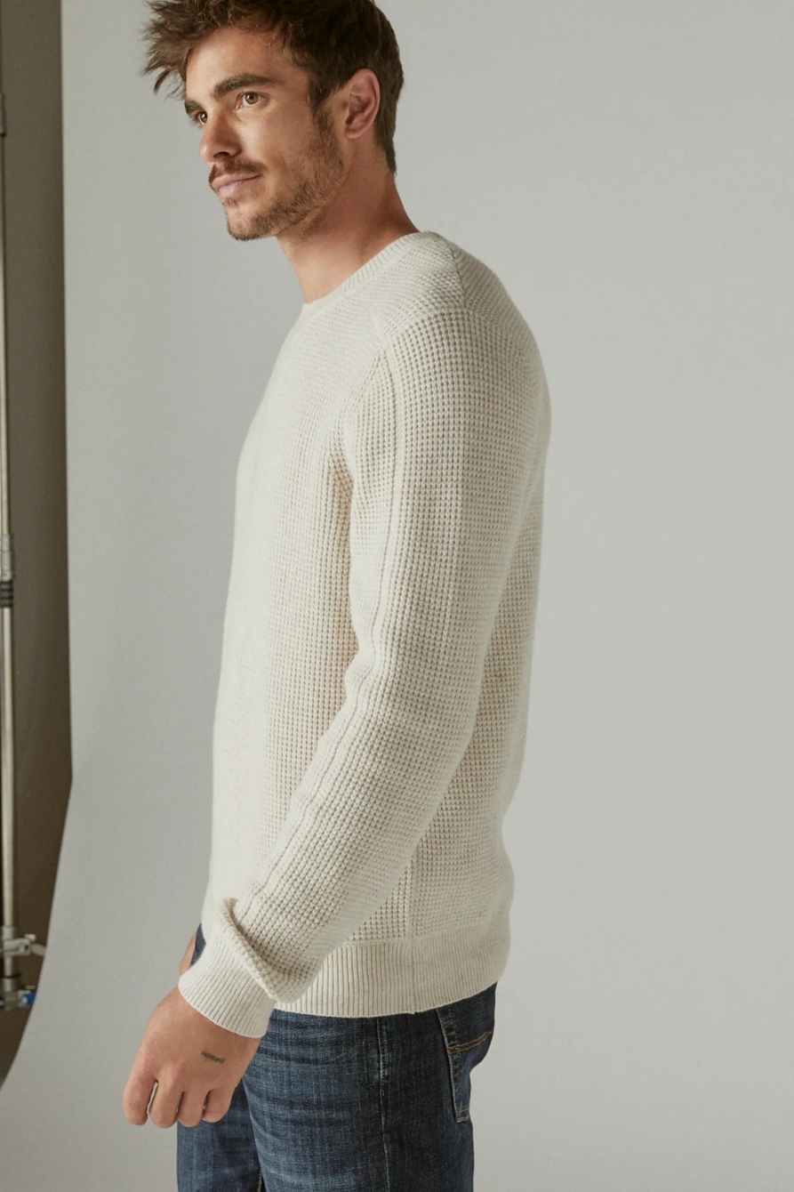 CLOUD WAFFLE SWEATER CREW, image 3
