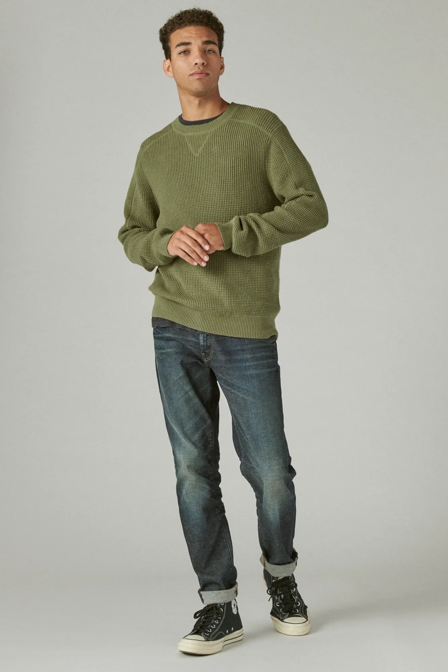 CLOUD WAFFLE SWEATER CREW, image 2