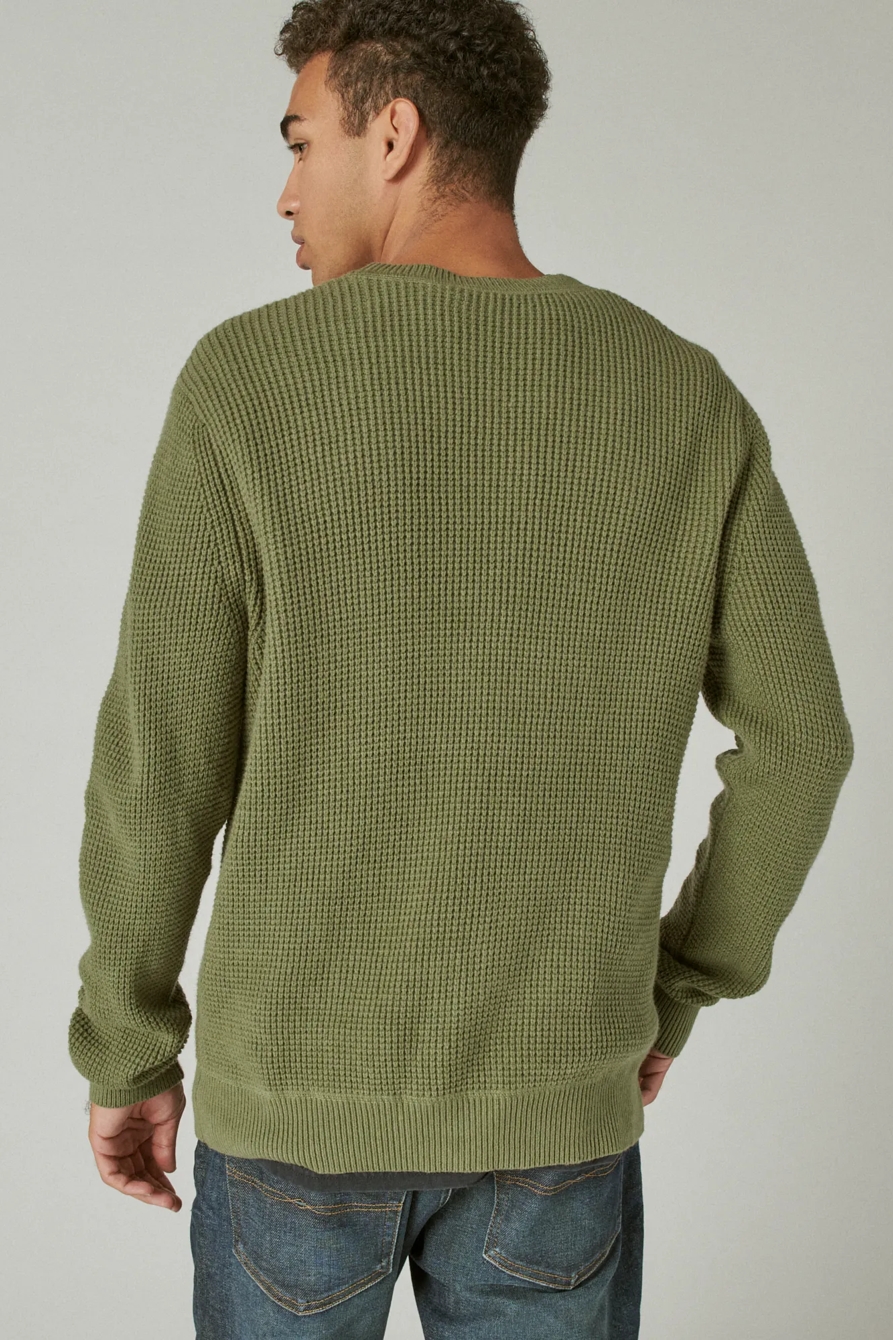 CLOUD WAFFLE SWEATER CREW, image 4