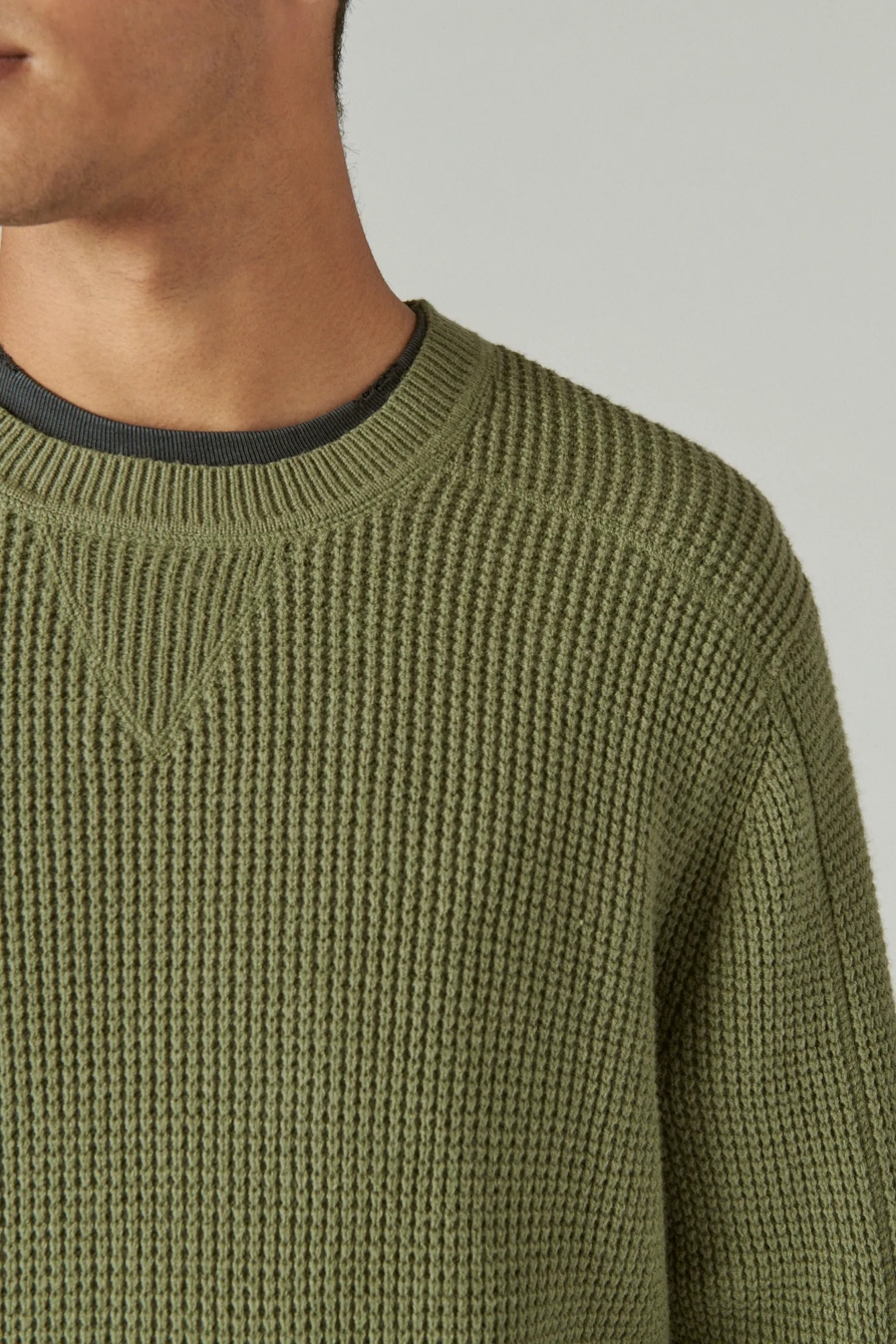 CLOUD WAFFLE SWEATER CREW, image 5
