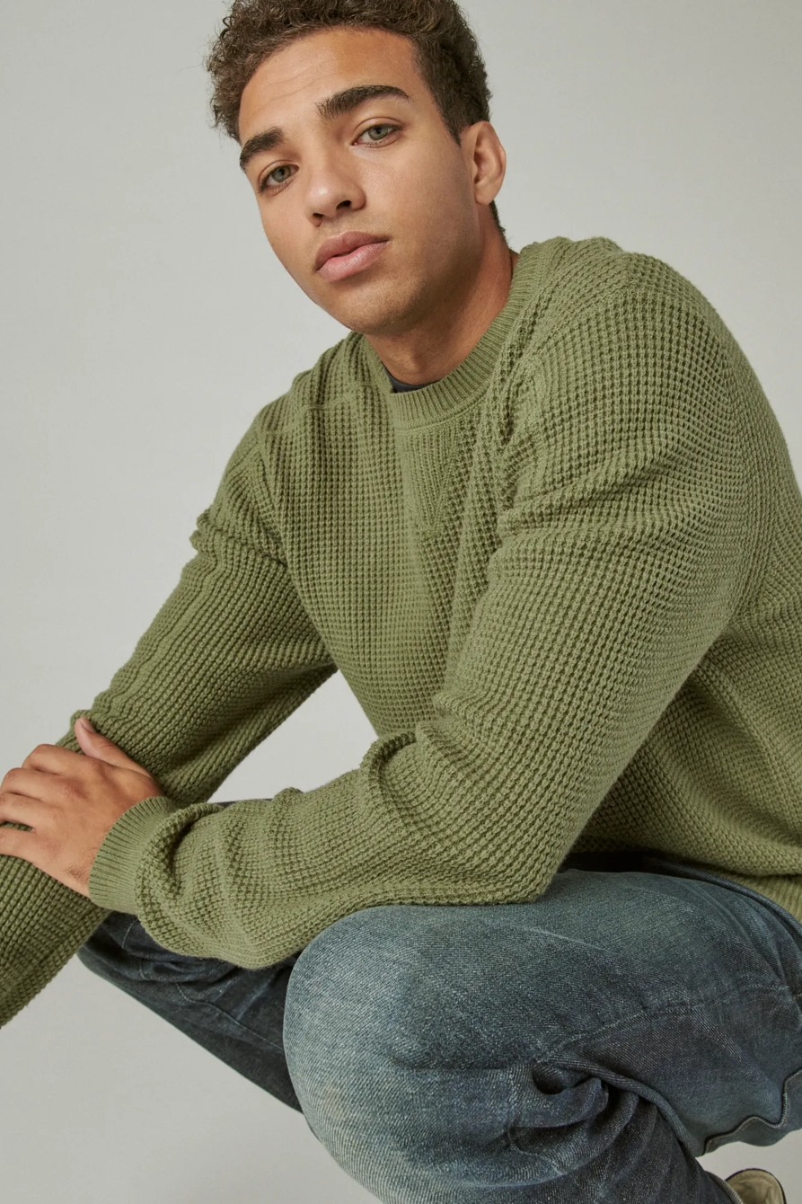 CLOUD WAFFLE SWEATER CREW, image 6