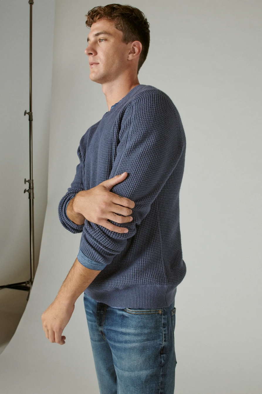 CLOUD WAFFLE SWEATER CREW, image 3