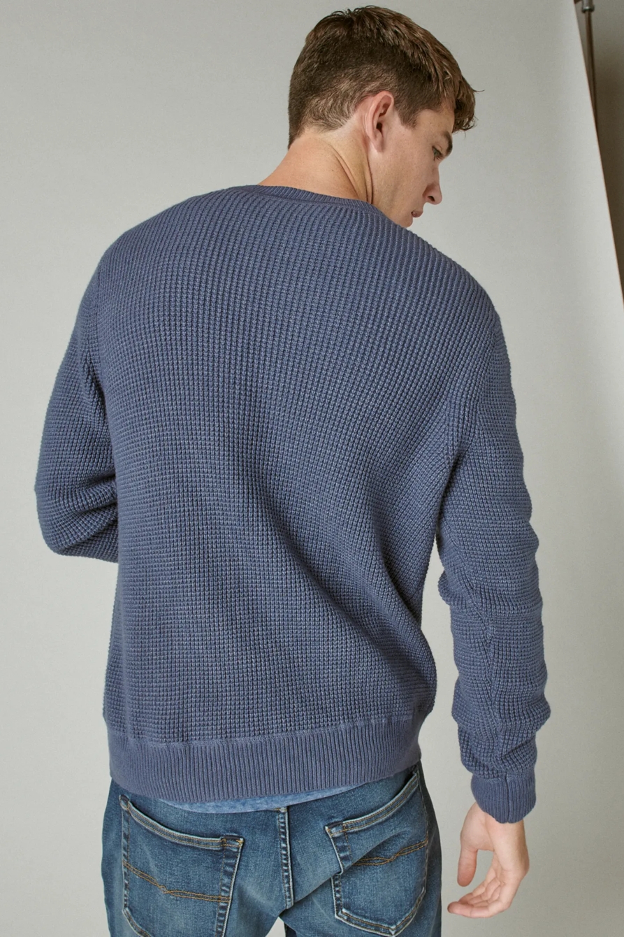 CLOUD WAFFLE SWEATER CREW, image 4
