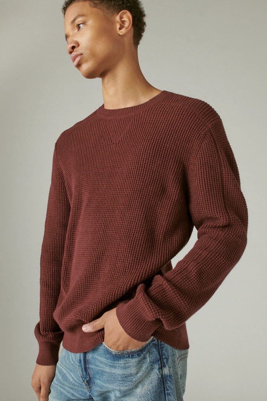 CLOUD WAFFLE SWEATER CREW, image 3