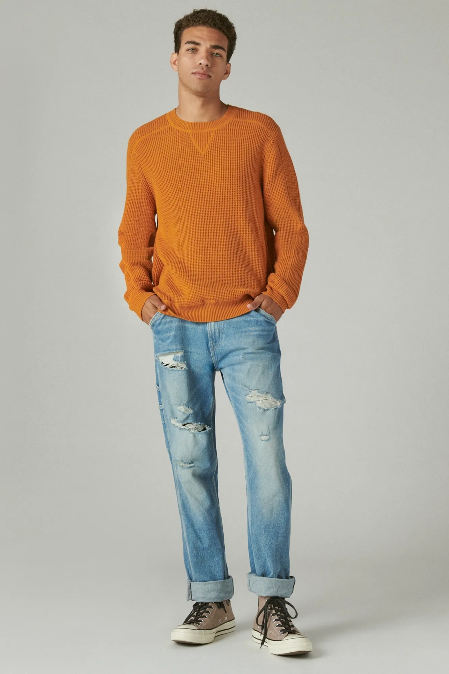 CLOUD WAFFLE SWEATER CREW, image 2