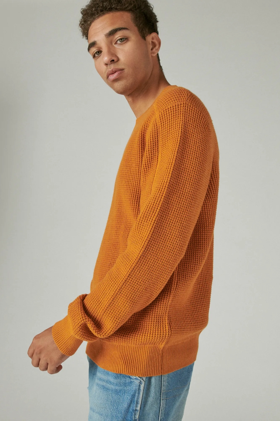 CLOUD WAFFLE SWEATER CREW, image 3