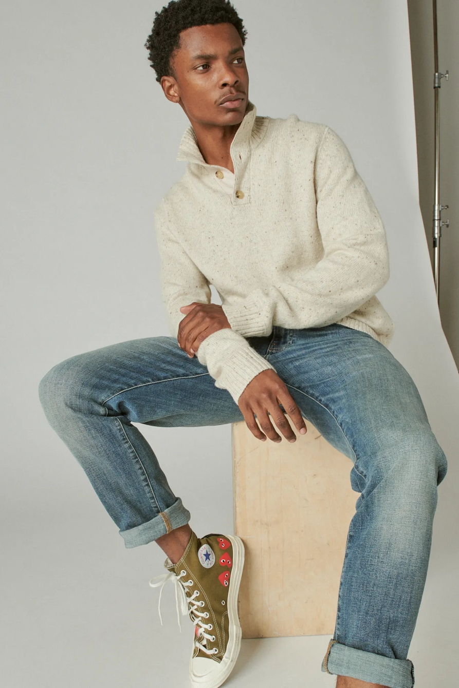 TWEED HALF MOCK NECK SWEATER, image 7