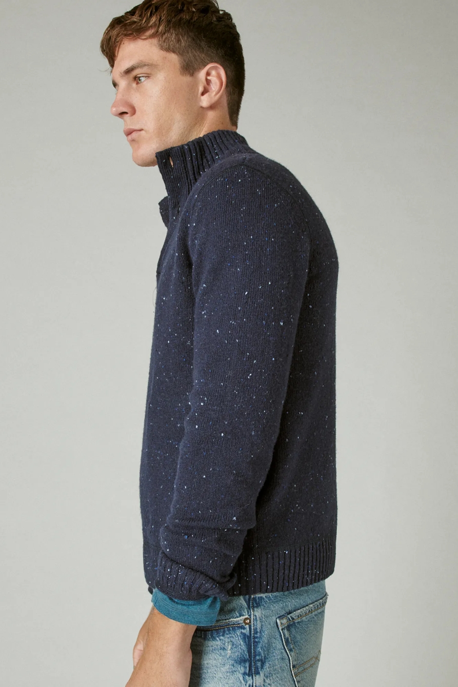 TWEED HALF MOCK NECK SWEATER, image 3