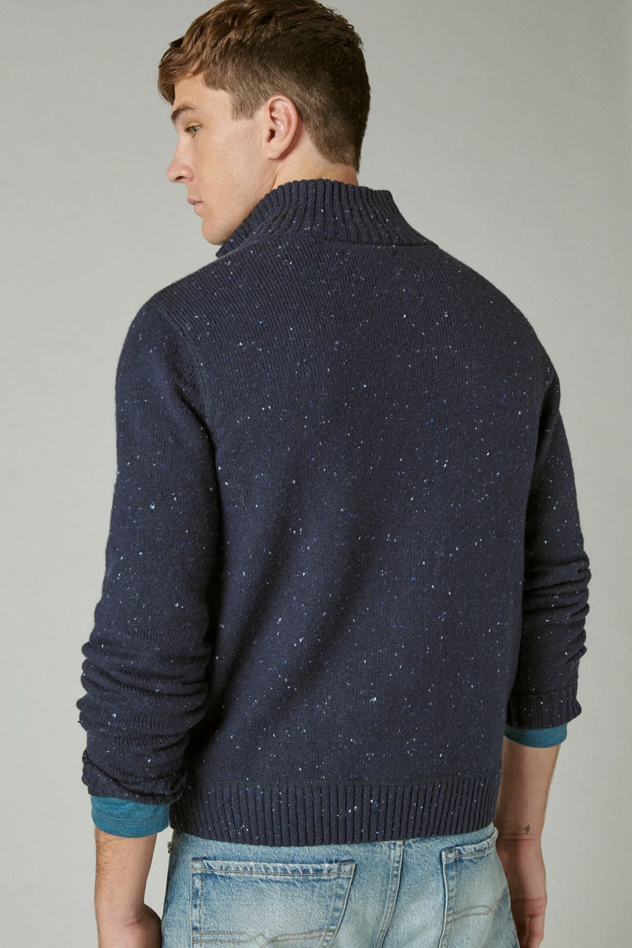 TWEED HALF MOCK NECK SWEATER, image 4