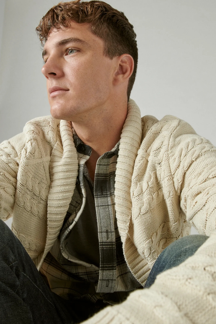 CABLE KNIT CARDIGAN, image 6