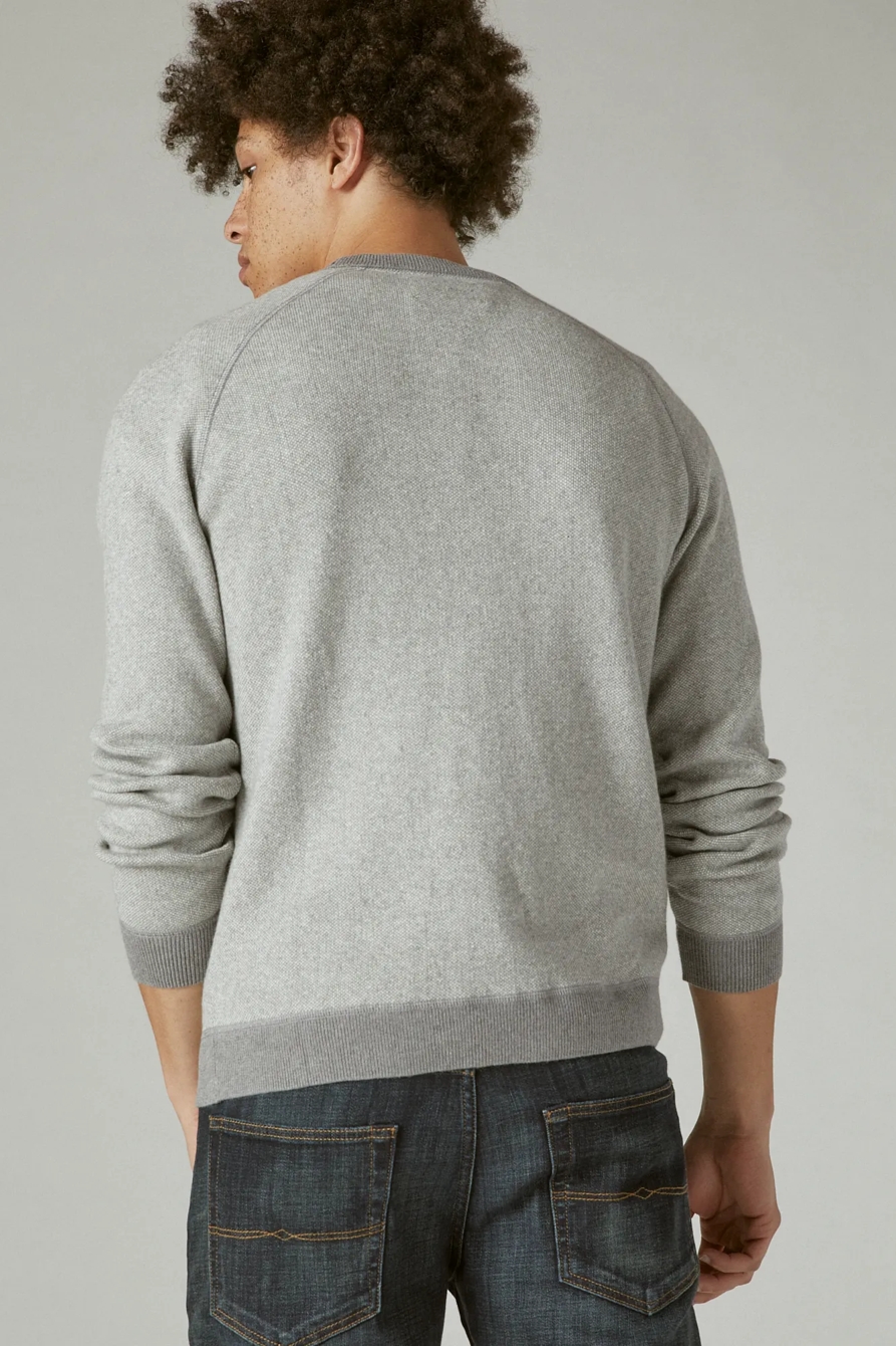 BIRD'S EYE CREW NECK SWEATER, image 4