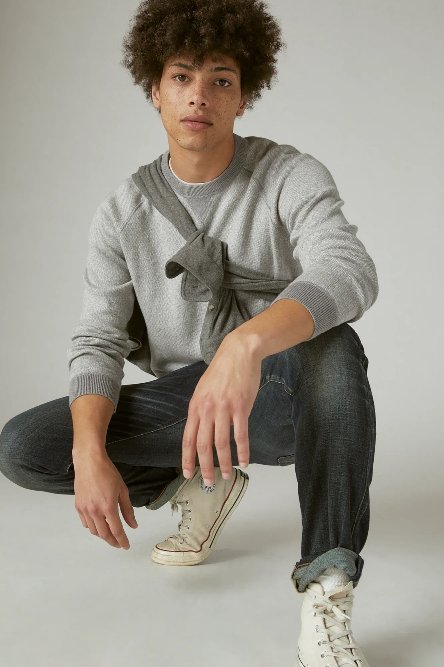 BIRD'S EYE CREW NECK SWEATER, image 6