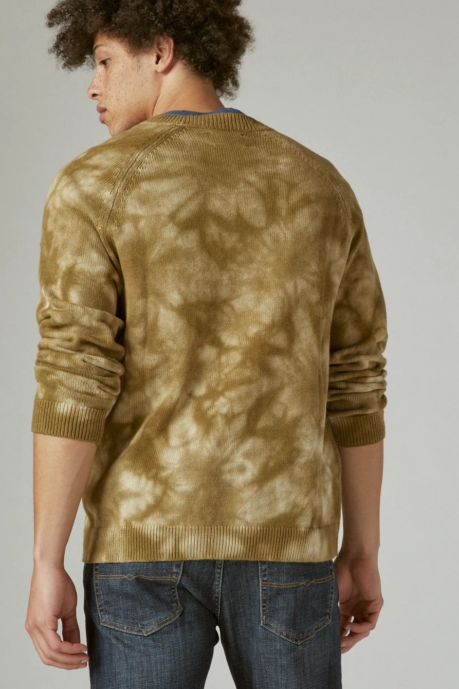 SHIBORI TIE DYE CREW NECK SWEATER, image 4