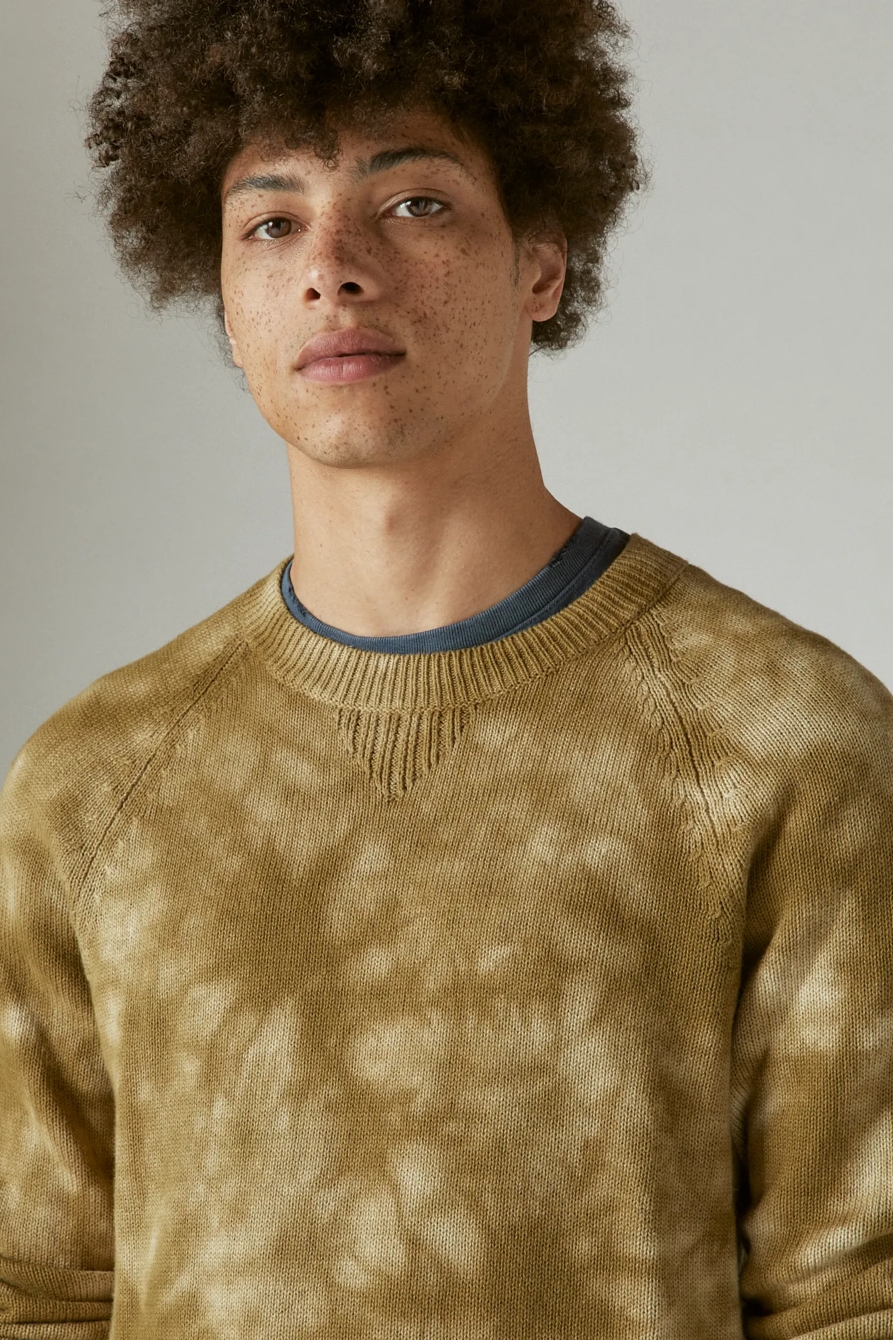 SHIBORI TIE DYE CREW NECK SWEATER, image 5