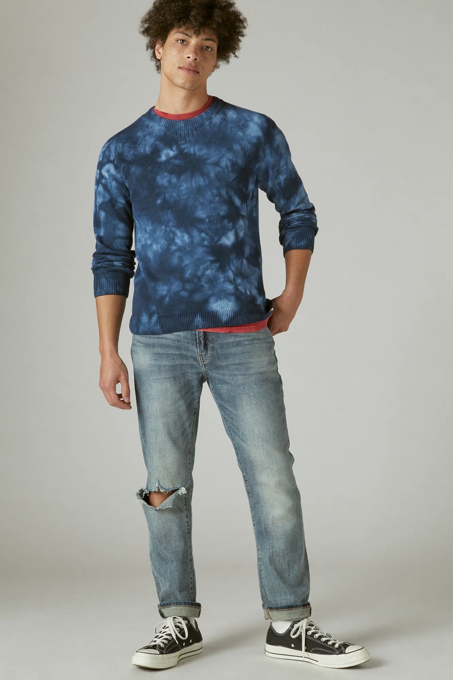 SHIBORI TIE DYE CREW NECK SWEATER, image 2