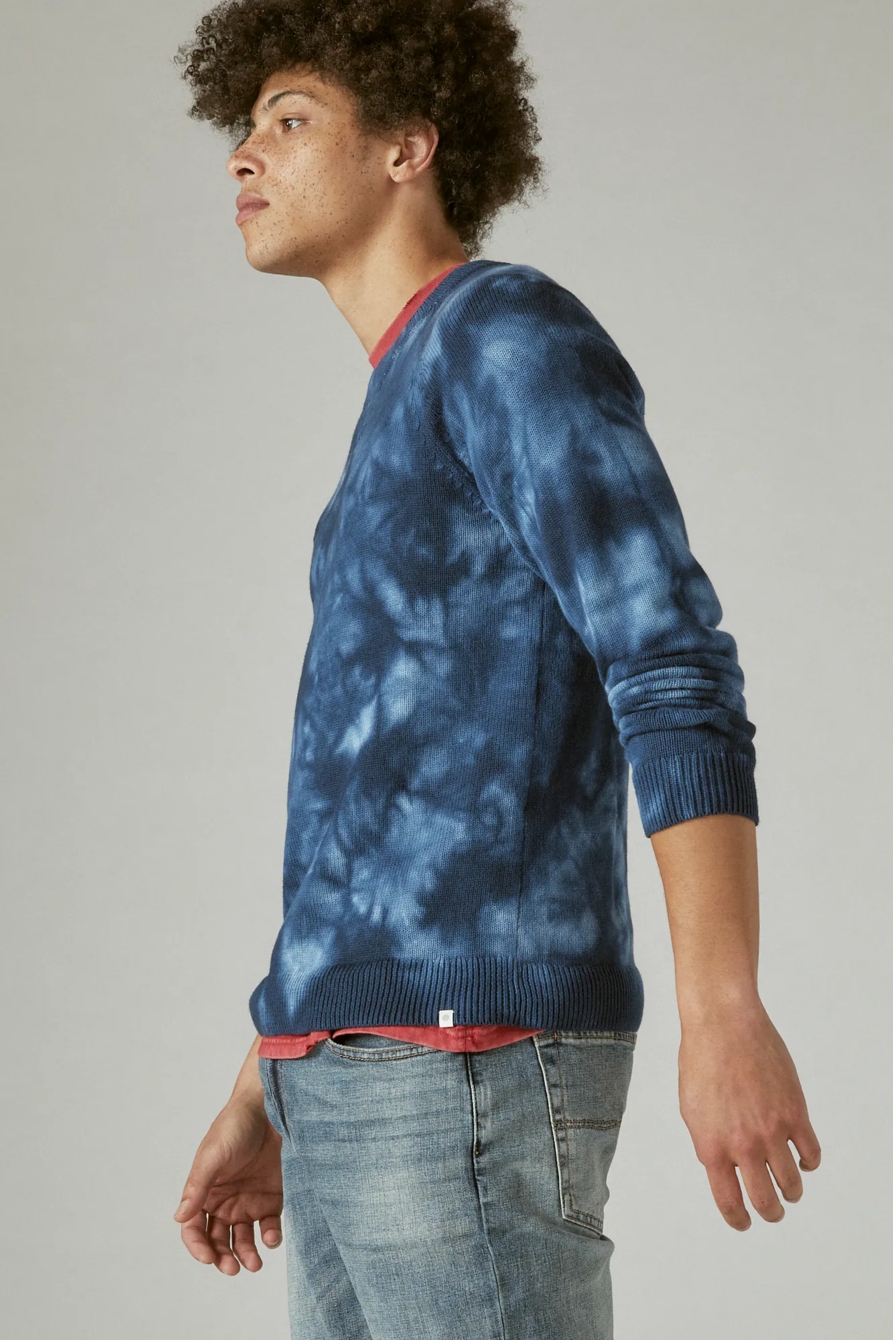 SHIBORI TIE DYE CREW NECK SWEATER, image 3