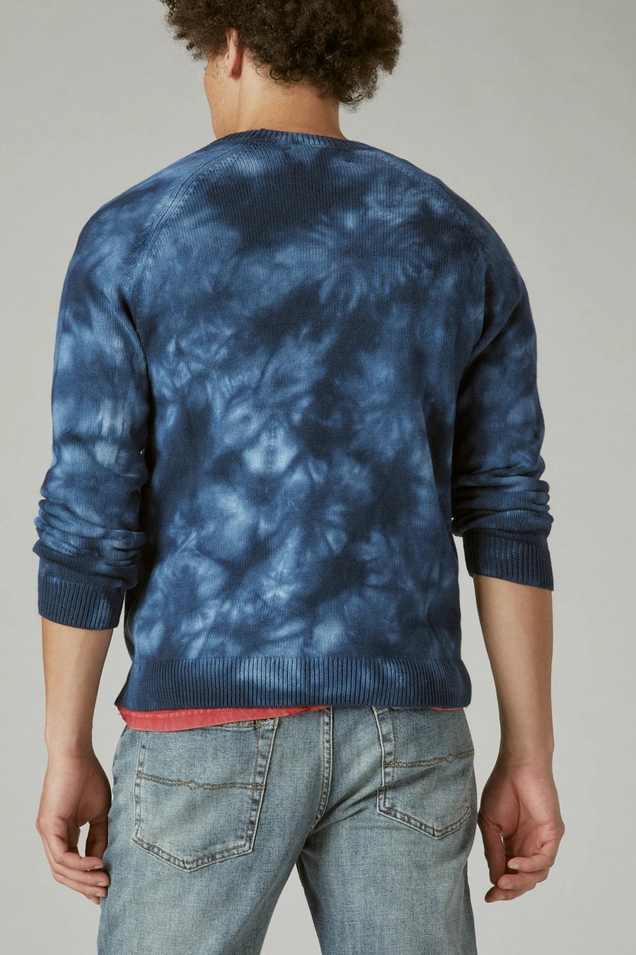 SHIBORI TIE DYE CREW NECK SWEATER, image 4