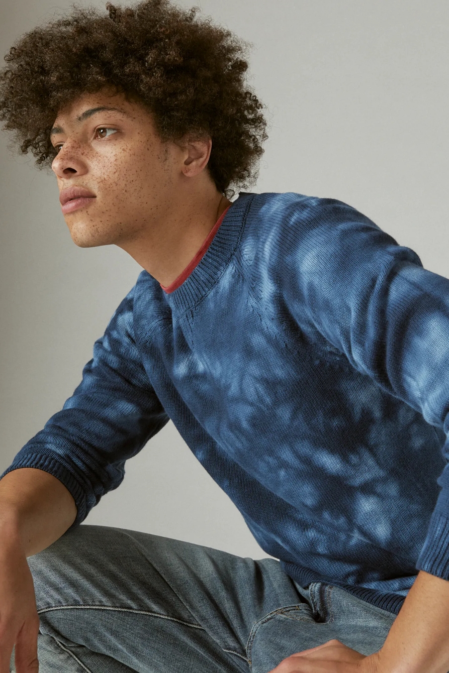 SHIBORI TIE DYE CREW NECK SWEATER, image 6