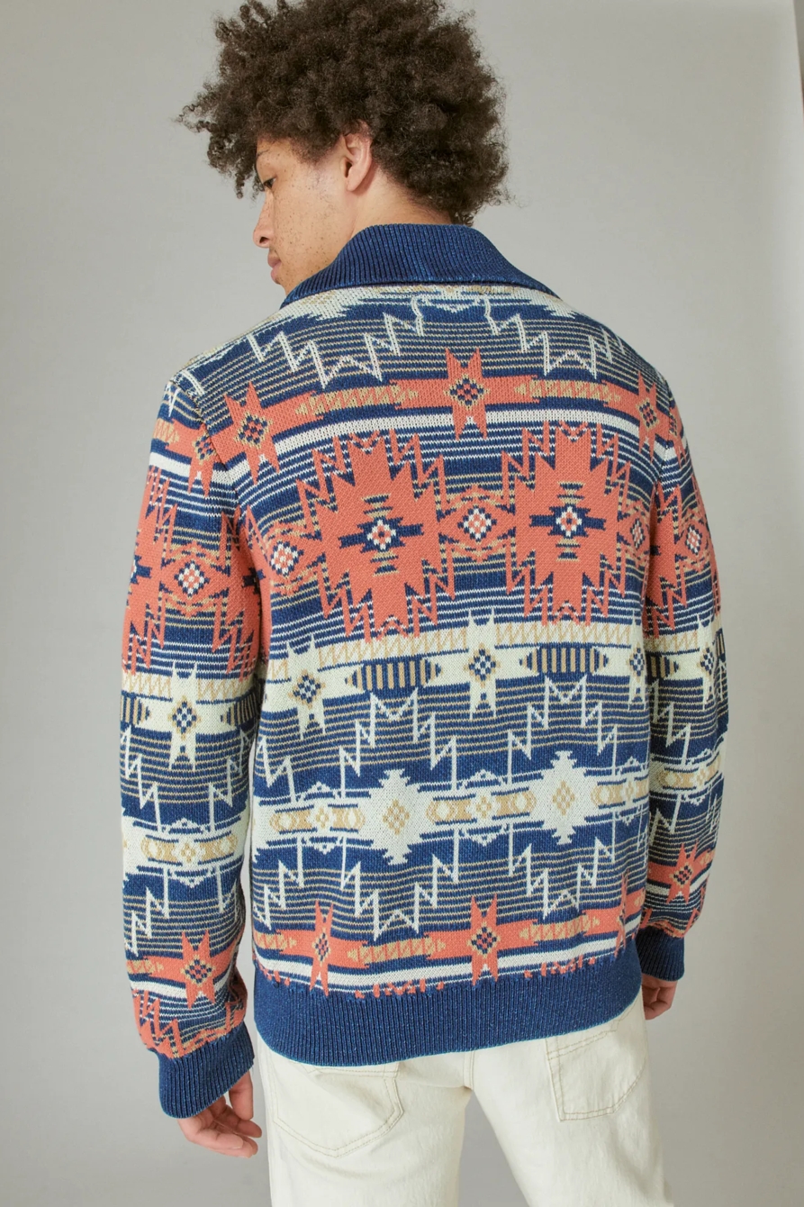 SOUTHWESTERN PRINT SHAWL CARDIGAN, image 3