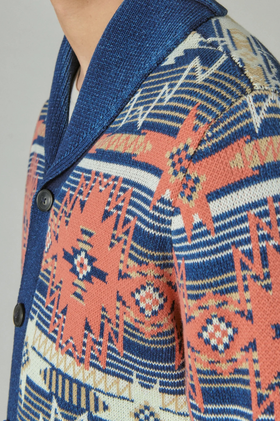 SOUTHWESTERN PRINT SHAWL CARDIGAN, image 4