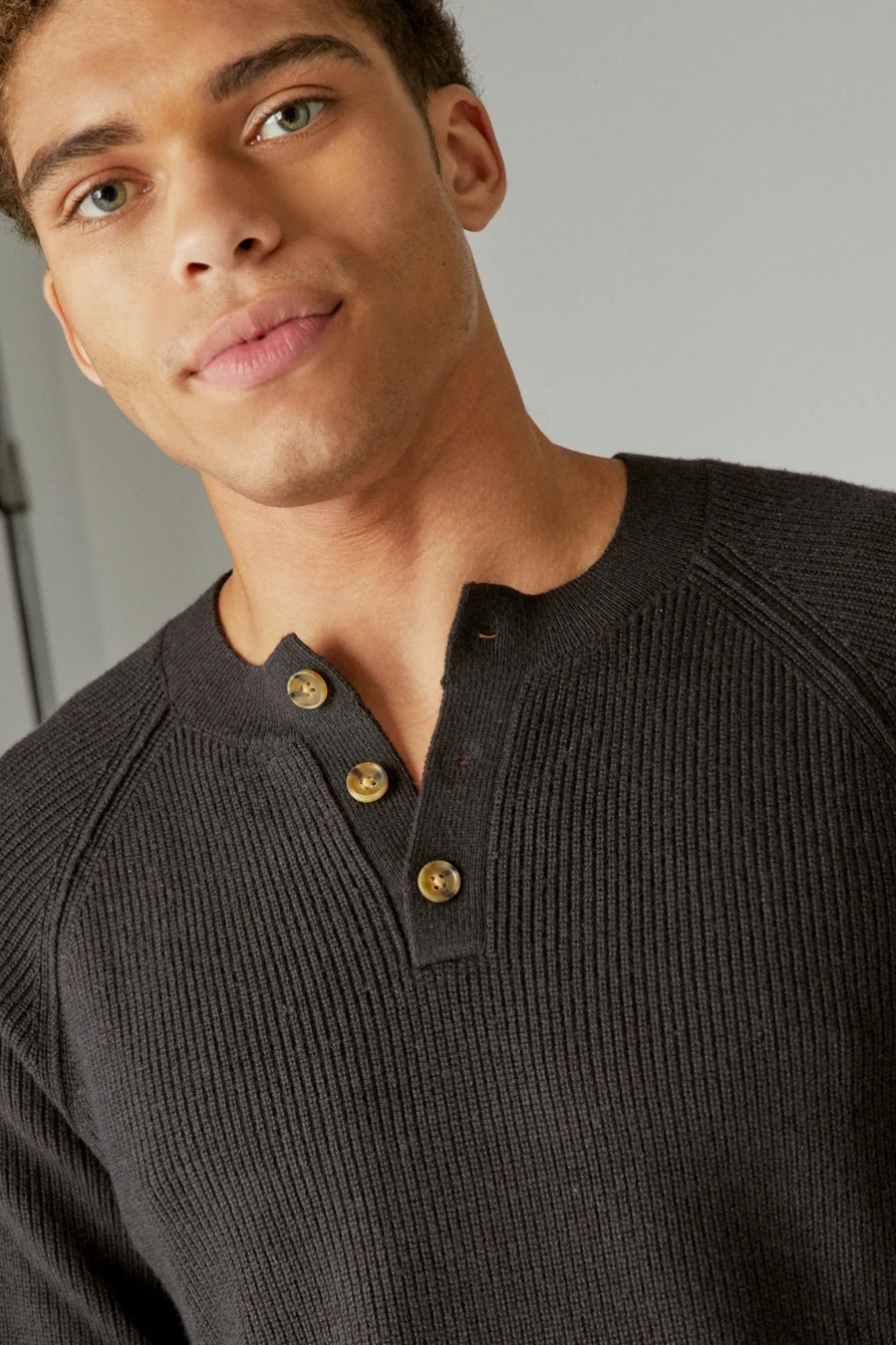CLOUD SOFT HENLEY SWEATER, image 3